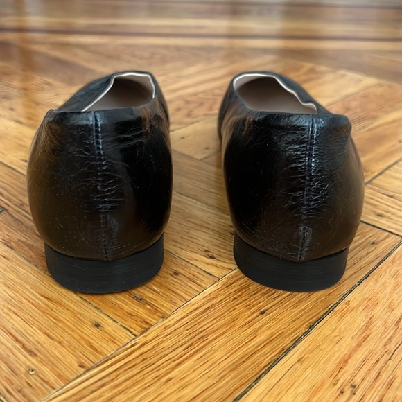 NEW ZARA WOMENS Black pointed ballerina flats, EU 39/ US 8 - Picture 3 of 4